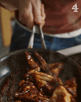 chicken wings cooking GIF by Jamie Oliver