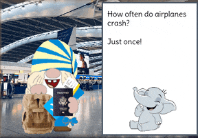 Leaving On A Jet Plane Gnome GIF