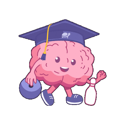 Higher Education Brain Sticker by thestampumd