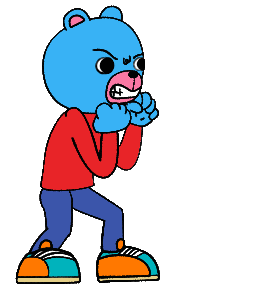 Fight Bear Sticker by aryamularama
