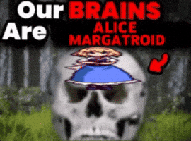 Touhou Project Skull GIF