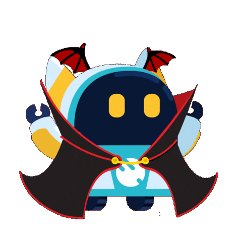 Halloween Robot Sticker by Valearnis
