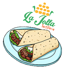 La Jolla Comida Sticker by La Jolla Tortilleria