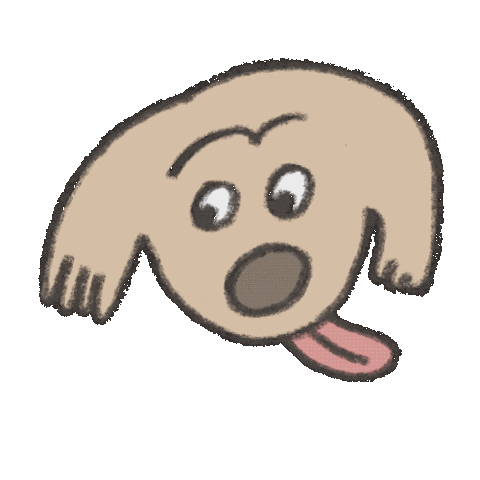 Happy Dog Sticker by Ado