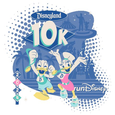 Disneyland 10K Sticker by Disney Sports