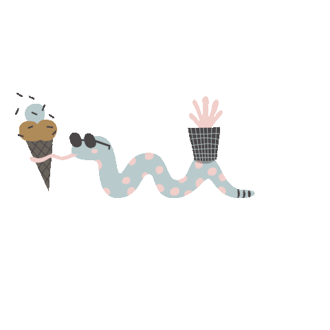 Pumpkin Snake Sticker by larisaandpumpkin