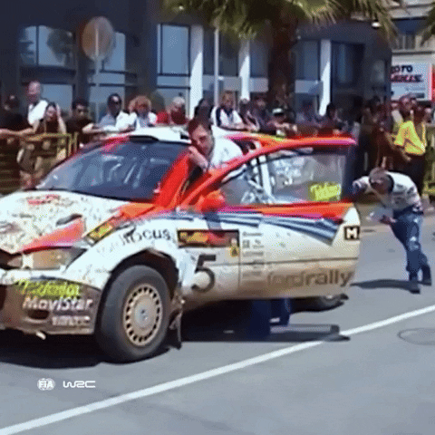 Pushing Colin Mcrae GIF by FIA World Rally Championship