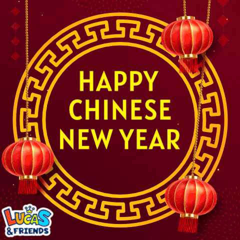 China Happy Chinese New Year GIF by Lucas and Friends by RV AppStudios