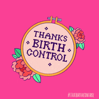 Birth Control Embroidery GIF by Bedsider