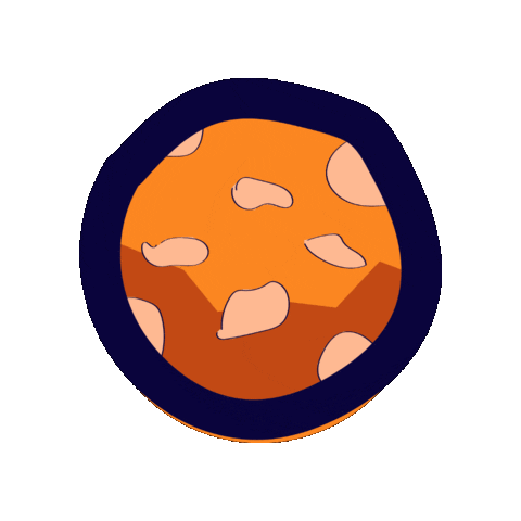 Mars Sticker