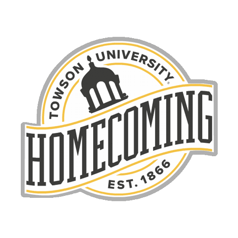 College Homecoming Sticker by Towson University