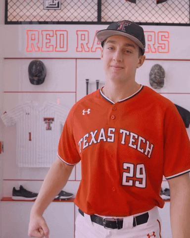 Carson Priebe GIF by Texas Tech Baseball