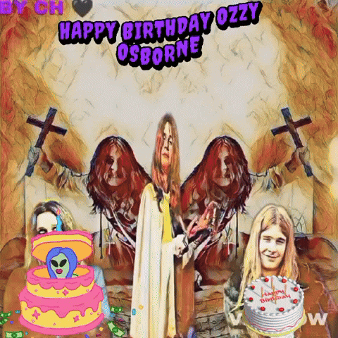 Happy Birthday Ozzy Osborne GIF