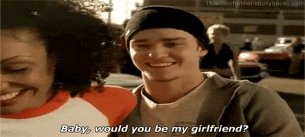 would you be my girlfriend 90s GIF