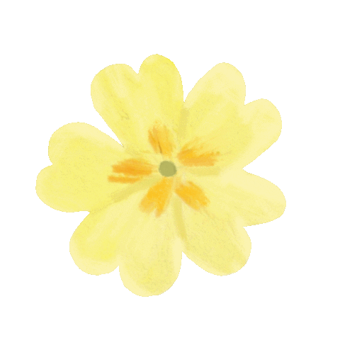 Happy Flower Sticker by Louise Gouet