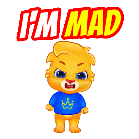 Angry Inside Out Sticker by Lucas and Friends by RV AppStudios