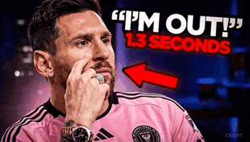Im Out Lionel Messi GIF