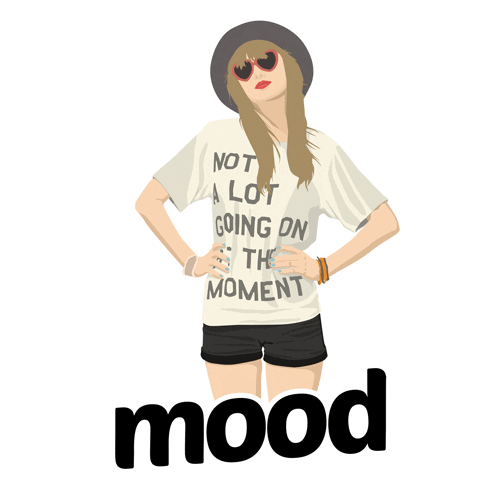 Not A lot Going On Taylor Swift Sticker