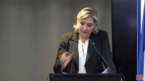Marine Le Pen Tete GIF by franceinfo