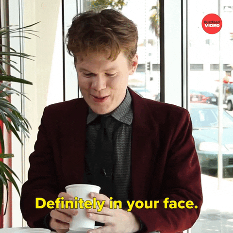 In Your Face Coffee GIF by BuzzFeed