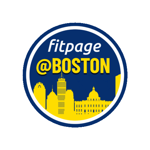 Boston Marathon Sticker by Fitpage