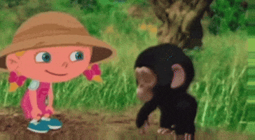 Chimp Sleepyhead GIF