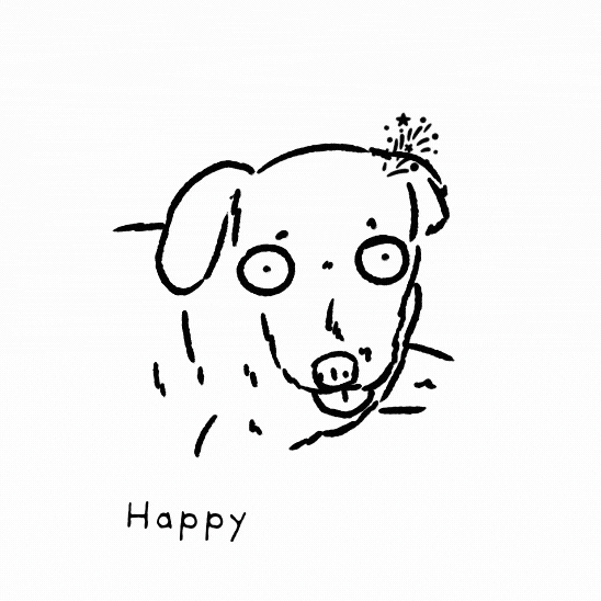 New Year Dog GIF by butpoorlydrawn