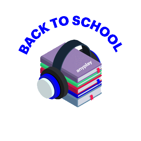Listen Back To School Sticker by Anyplay Audiobooks
