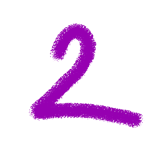 Dos Numero Sticker by Jimenez Creativos