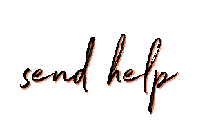 Send Help Organizing Sticker by The Home Habit