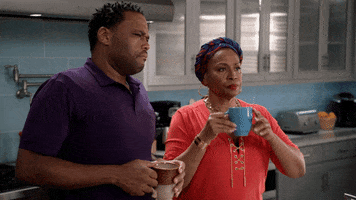 mother son drinking GIF by ABC Network