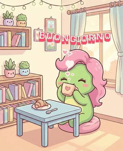 Cappuccino GIF by KuteCosmos | Home of Fruffy and 12 Kute Signs