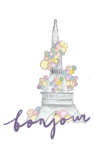 Paris Bonjour Sticker