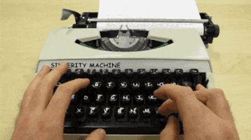 concept art typewriter GIF