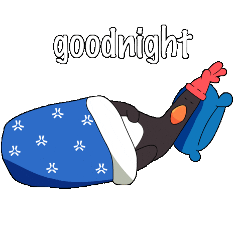 Night Good Nite Sticker by Feathers