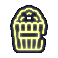 Neon Popcorn Sticker by Experiencia plus