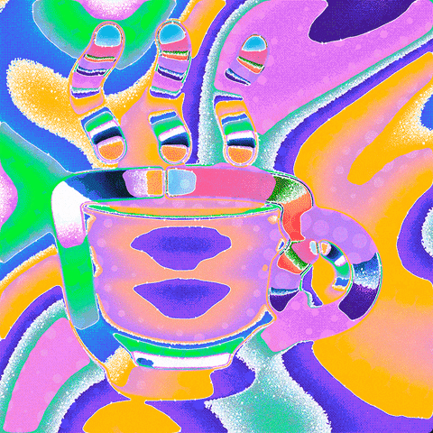 Coffee Rainbow GIF by Toke