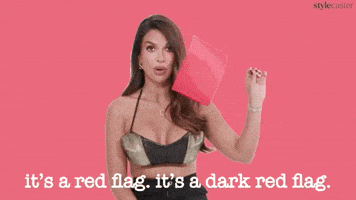 Its A Red Flag Its A Dark Red Flag GIF
