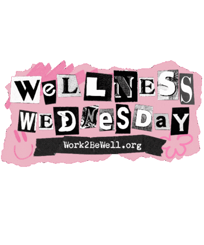 Pink Wellness Sticker by Work2BeWell
