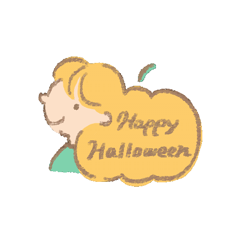 Girl Halloween Sticker
