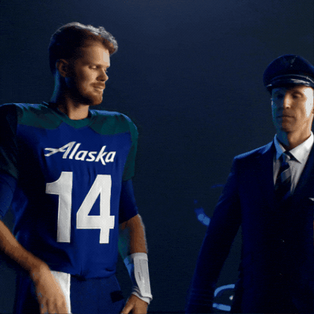 Play To Win Sam Darnold GIF by Alaska Airlines