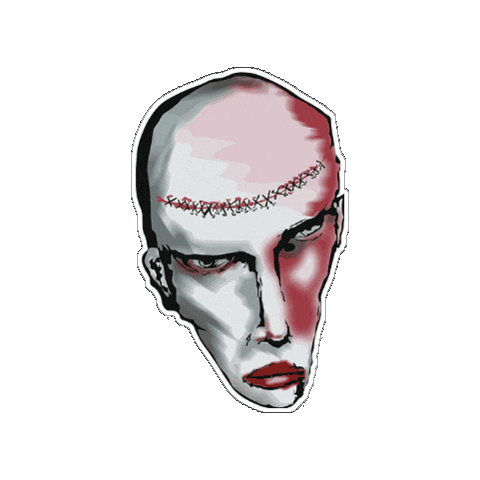 Marilyn Manson Sticker by Blvvsh Studio