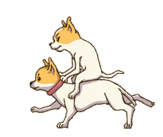 Animation Dog Sticker