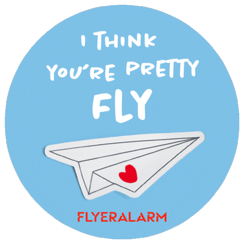 Fly Compliment Sticker by FLYERALARM