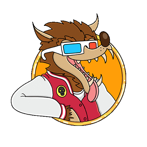 Wolf Sticker by vilonious